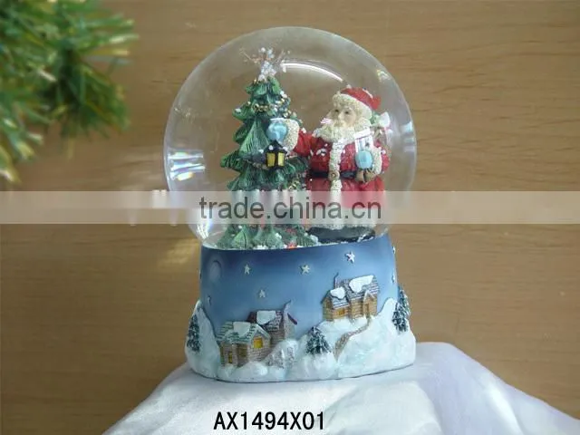 Resin Christmas Craft, Santa Claus Resin Christmas Craft, Snow Globe Resin Christmas Craft