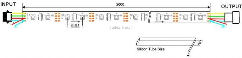 lpd 8806 led digital strip 5v