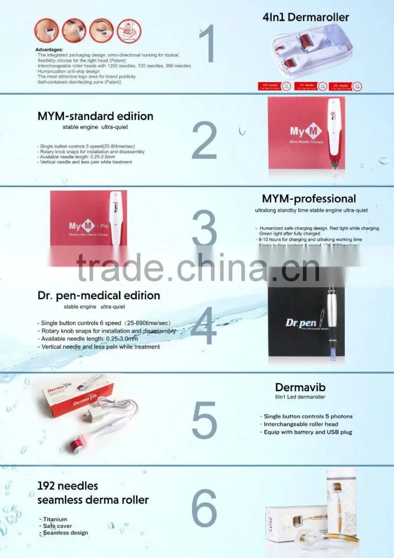 Skin Care 1200 Needles Microneedle Derma Roller Therapy Face Body Dermaroller