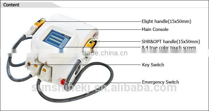 2 in 1 newest 3000W elight rf laser microneedles for hair removal