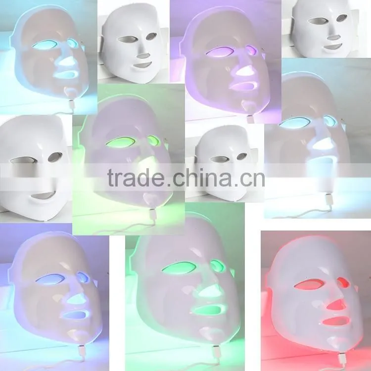 FDA Face Beauty Machine Led Light Therapy Face Mask 7 Colors Skin Rejuvenation LED Facial Mask