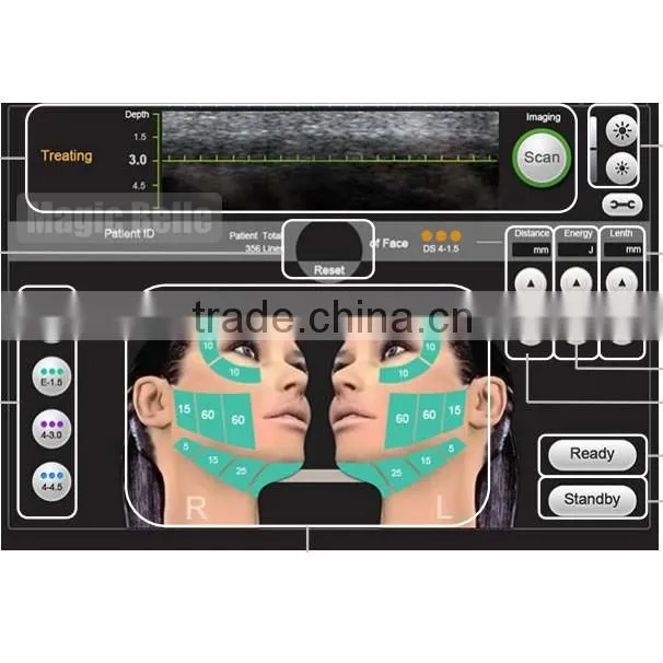 Korea technology hifu face lift slimming machine beauty equipment