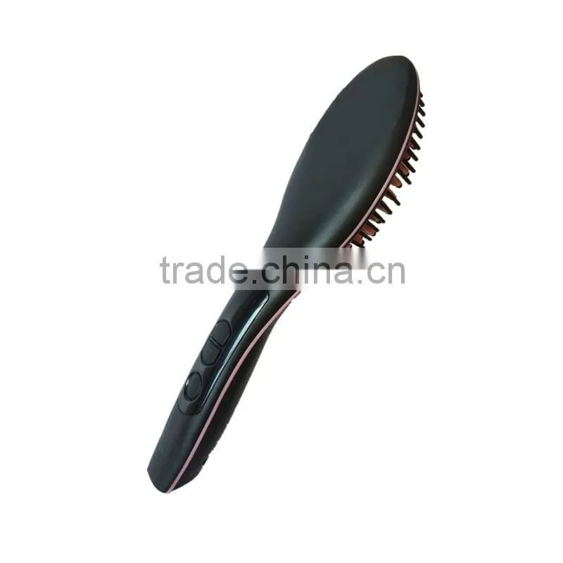 Black Simply Make Hair Styling Apauls Brush Hair Straightener