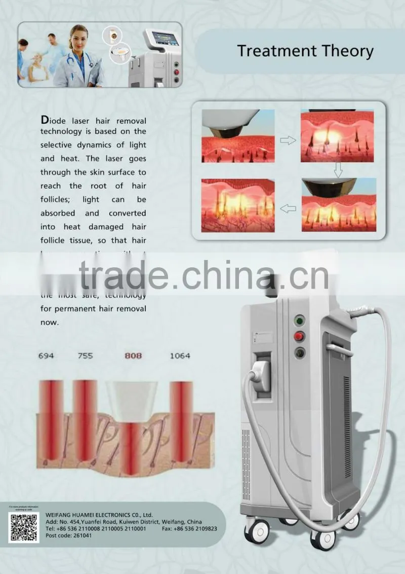 808nm Diode Laser hair removal machine