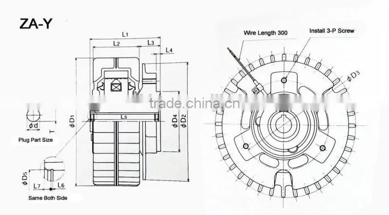 Japan Mitsubishi Electromagnetic Brake ZA-5Y1