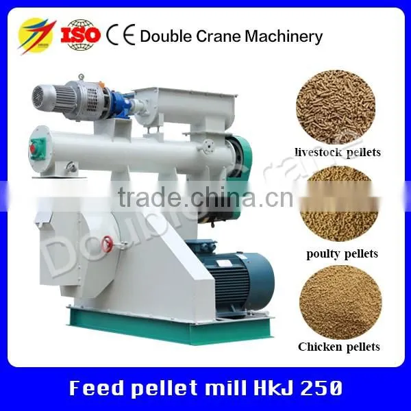 Ring die type chicken cow cattle feed pellet production machine made in china