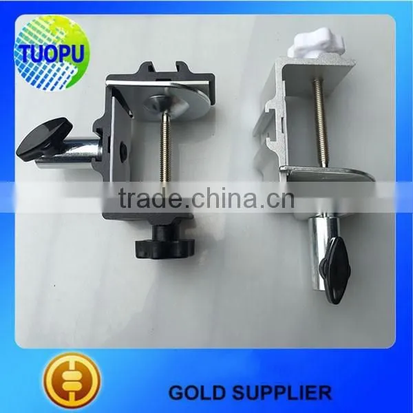China customized aluminum laptop table clamps,aluminum table clamps for light