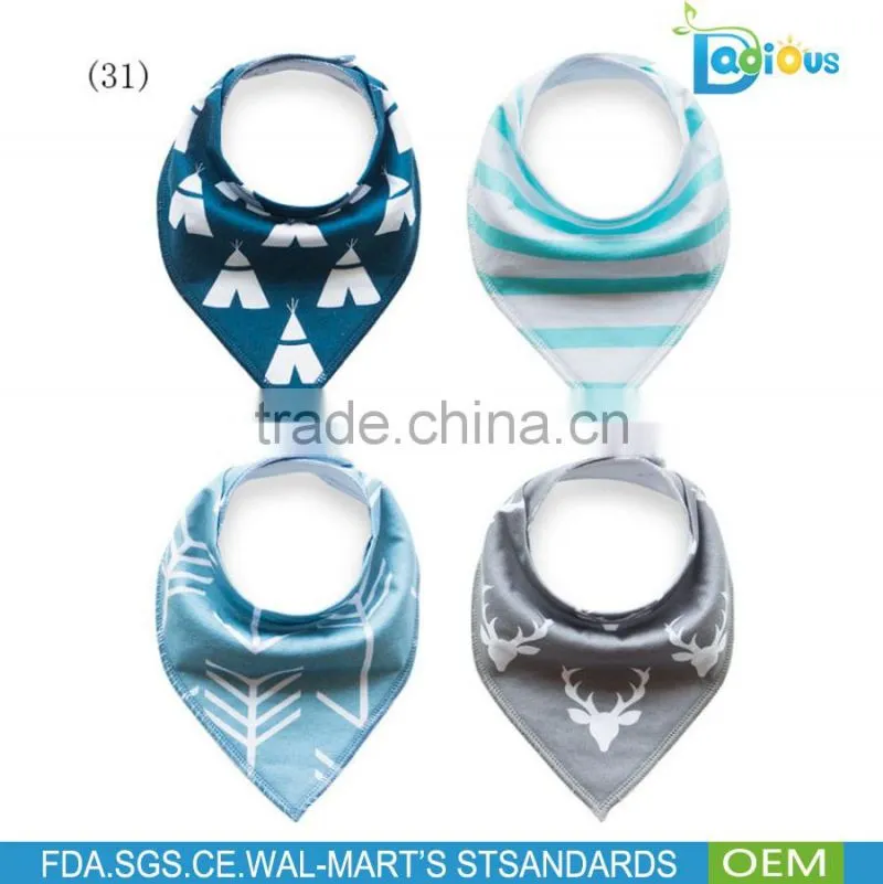 wholesale Best quality Bandana Drool Cotton Teething Baby Bibs