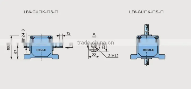 HOULE high quality linear type 140W-250W reducer gear motor