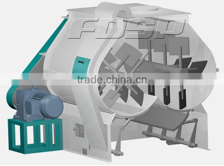 4 Cubic Meters Holding Capacity SHSJ4 Double Shaft Mixer Machine/Mixing Machine Price