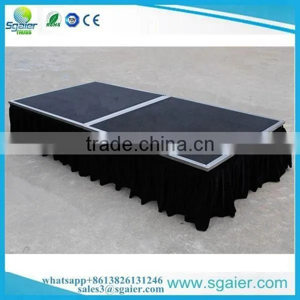 1.83*2.44m Golden supplier five years warranty metal portable mobile folding stage