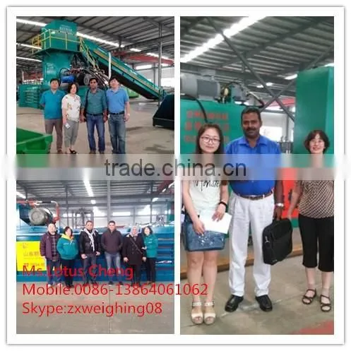 Automatic horizontal hydraulic cardboard compress baler FDY Series