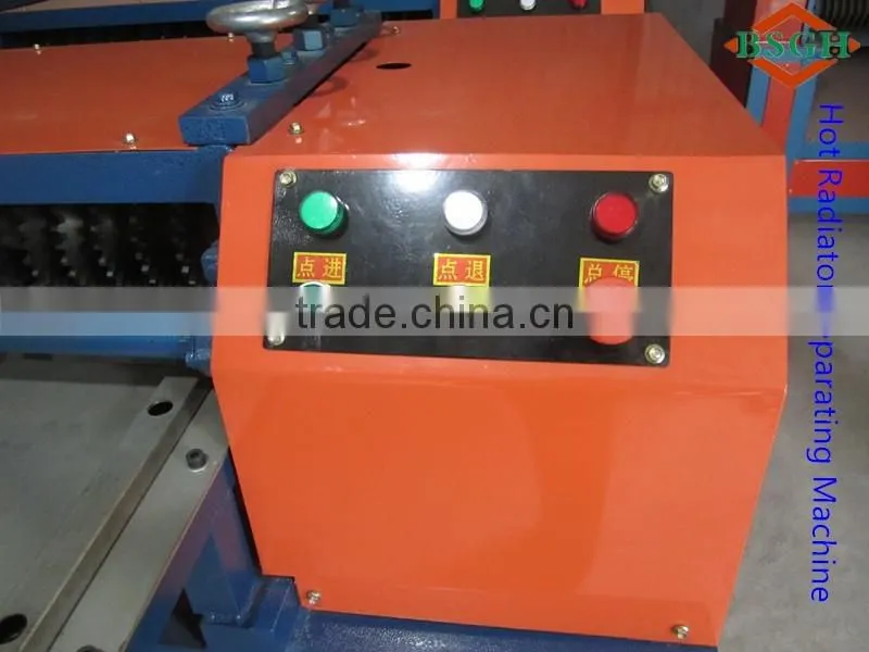 best price and good quality copper And Aluminum radiator Separator Machine with CE certification