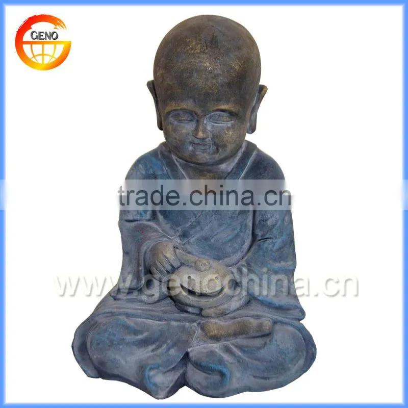Polyresin monk statue for sale