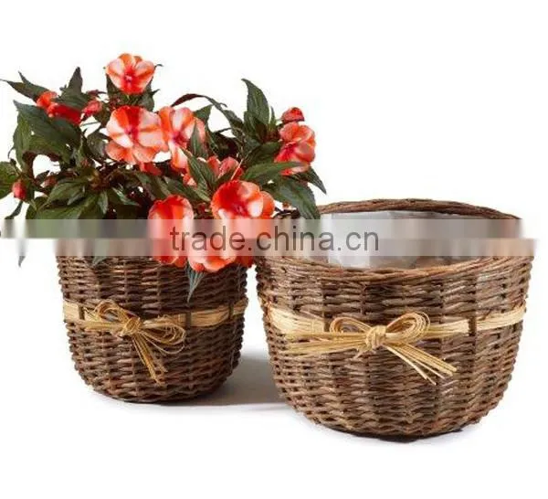 jiayu wicker plant baskets as home garden decor from manufacturer