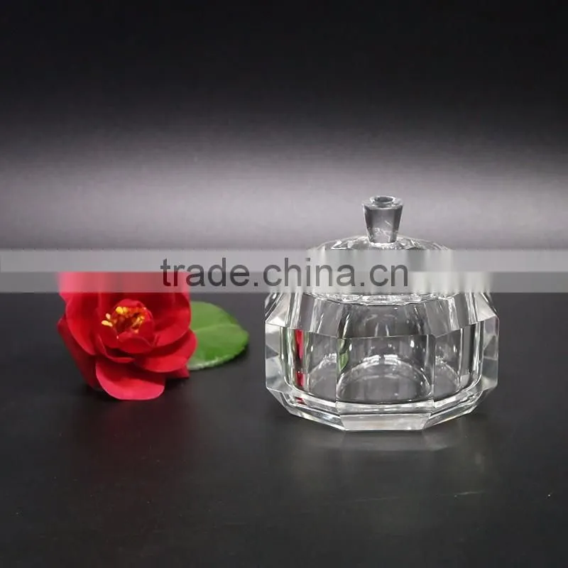 Decorative clear storage box crystal glass jewelry box