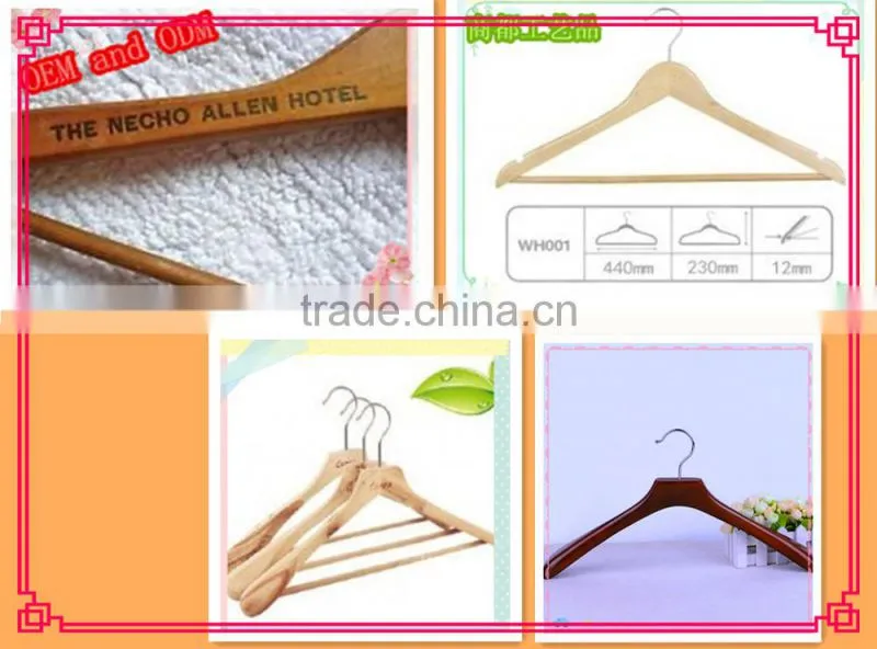 EU certificated OEM wood hanger wholesale