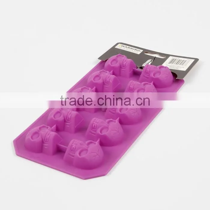 TPR Halloween Skull design Ice Cube Tray