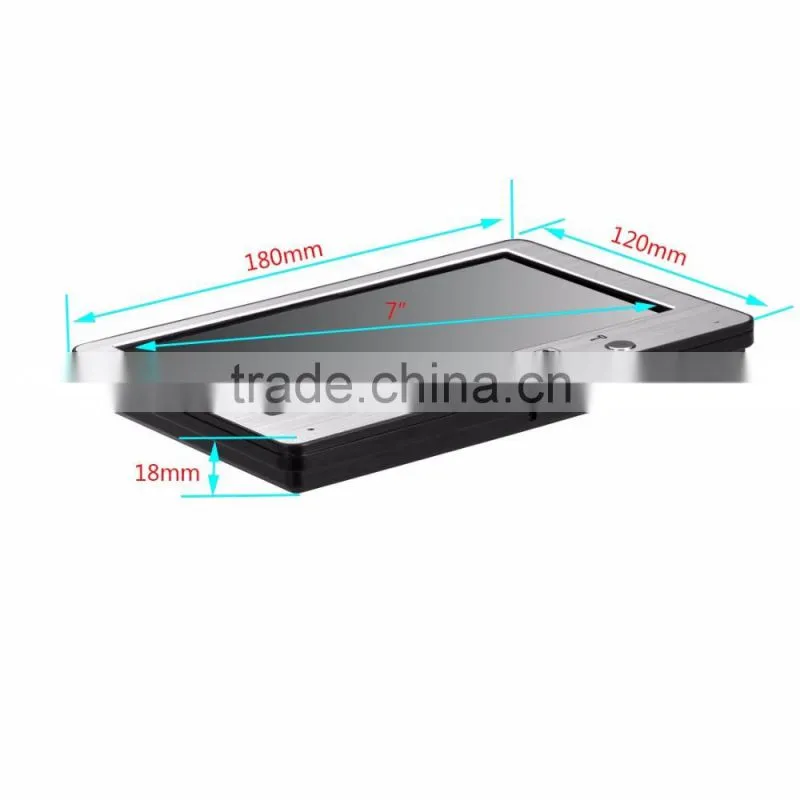 Ultrathin Multifunction Unlock 7" wire digital HD Visible Door Bell