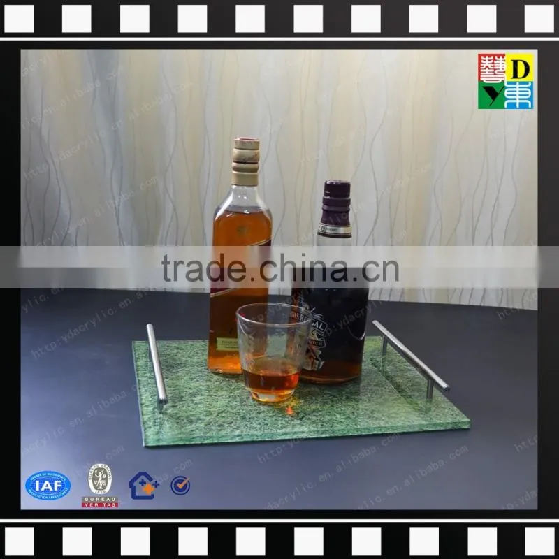 Square restaurant dinner plates&acrylic fruit svring tray from shenzhen yidong