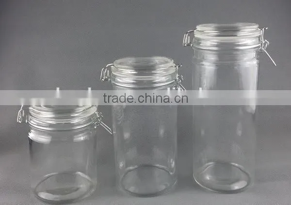 glass storage jar for food /nuts/dessert