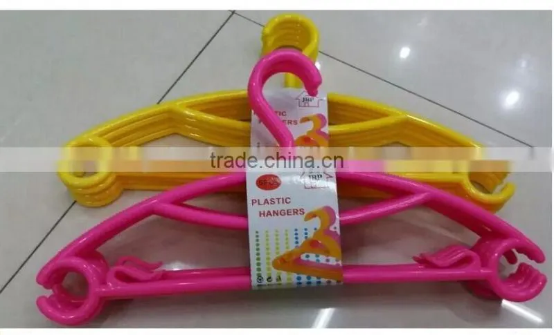 plastic colored garment hanger 5pcs/set