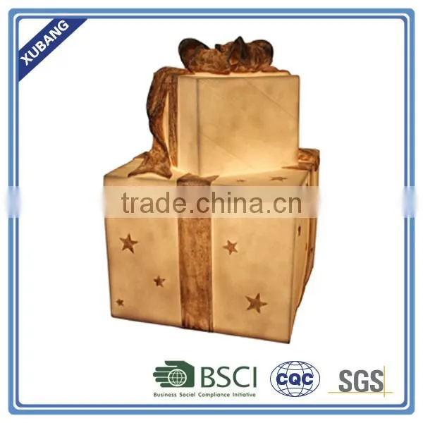 promotion low price classical children'best love Christmas gift box lamp out door