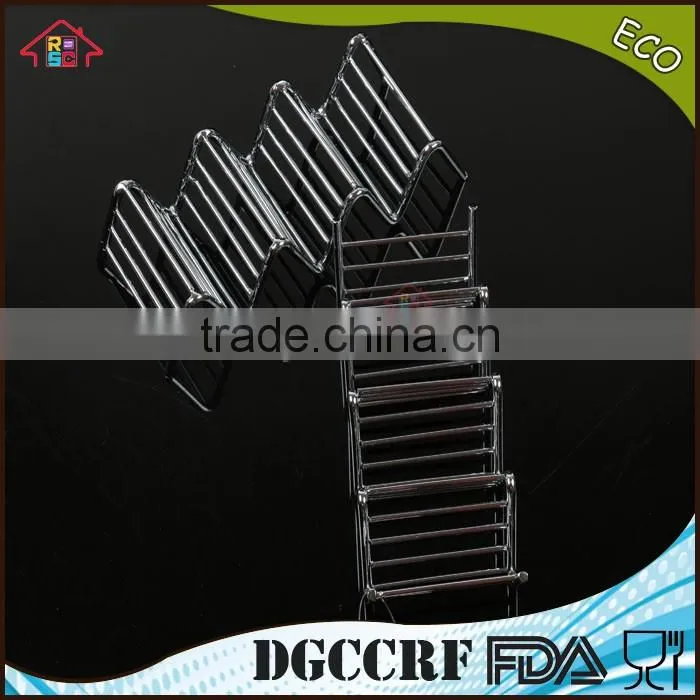 NBRSC Competitive Factory Price BBQ Grill Taco Rack Holder Pack of 2