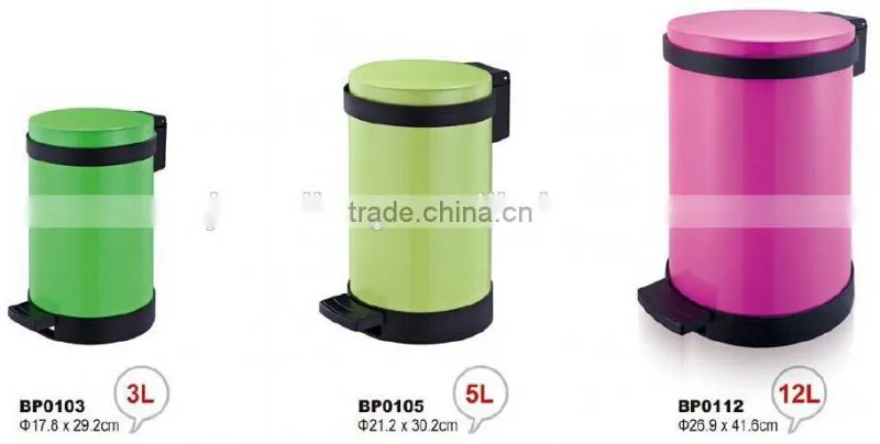 Stainless Steel Trash Can with Food Pedal