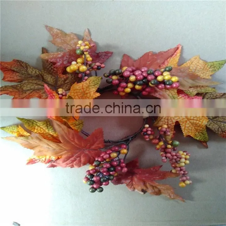 Being wholesale factory outlet wicker wreath candle holder decorative wreath