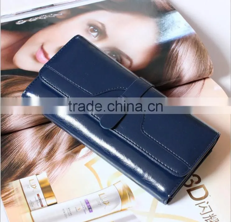 Genuine cowhide leather women wallet