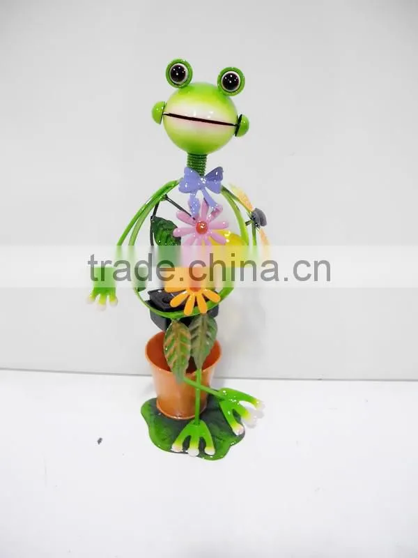colorful metal with solar light for animal garden decoration