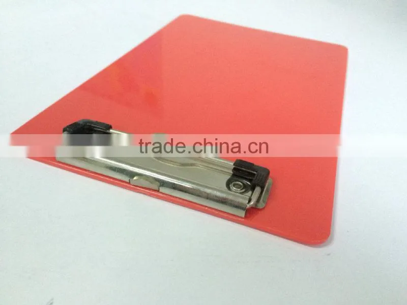 A5 PS red smooth school clipboard
