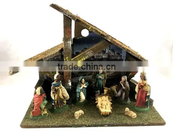 Vintage Christmas Village Scene, Vintage Christmas.