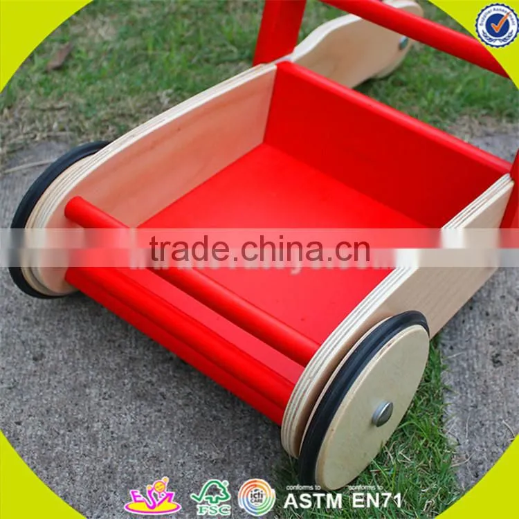 wholesale multi colored wooden blocks toy car for kids superior quality wooden blocks pull car toy for baby W13C014