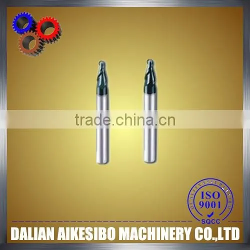 taper end mill;2-flute flattened end mills with straight shank and tiny diameter