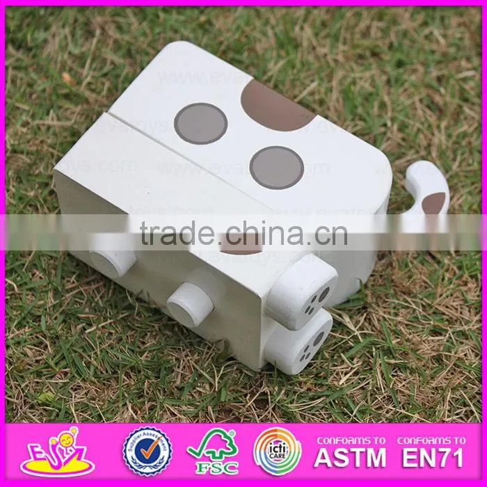2015 High quality creative Dragging dog wooden toys,Cheap kids toys pull line toy,Lovely dog design pull and push toy W05B090