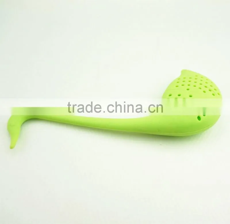 16050 Hot selling goose shape silicone tea strainer