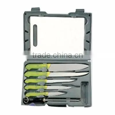 8pcs stainless steel knife set with plastic box