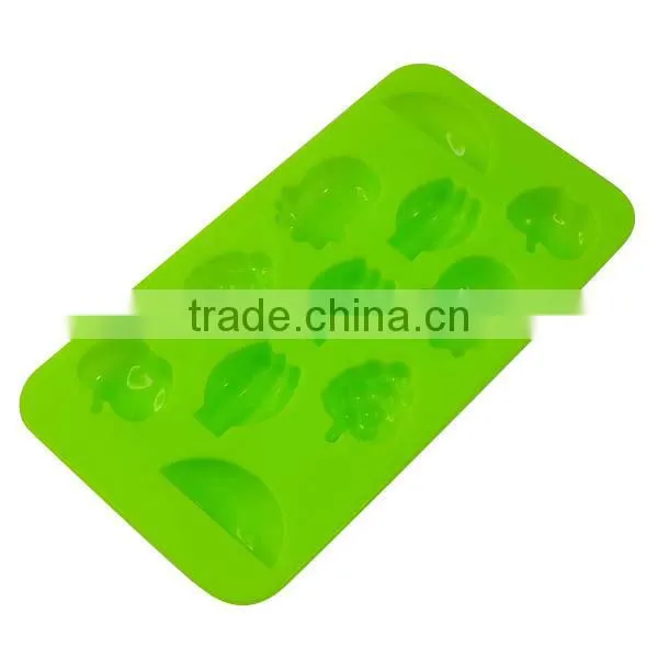 silicone fruit mold cool ice cube trays