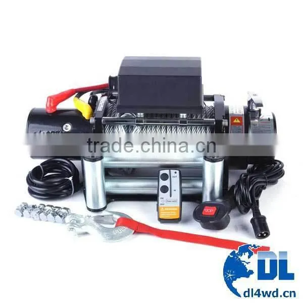 off road recovery winch 12v, 4x4 electric mini winch