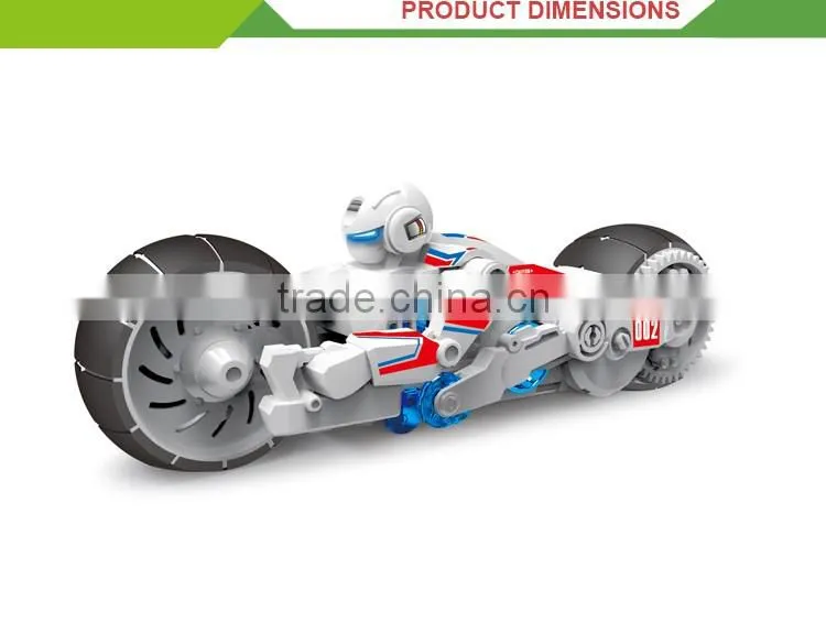 Hot selling DIY toys assembled salt water power mini baby motorcycle toys