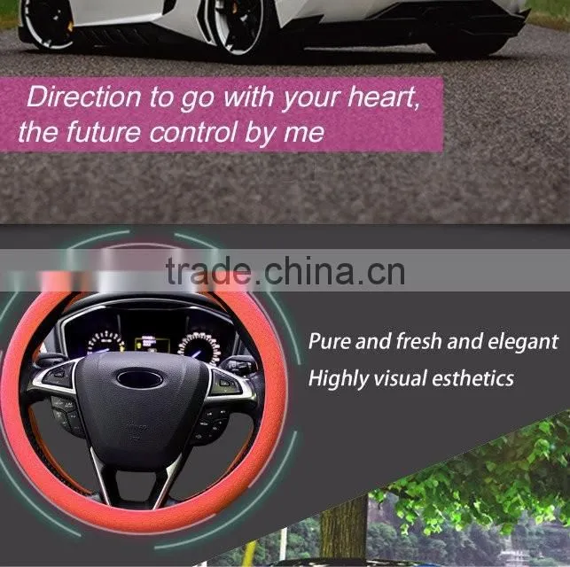 Excellent quality competitive price silicone car steering wheel cover factory wholesale