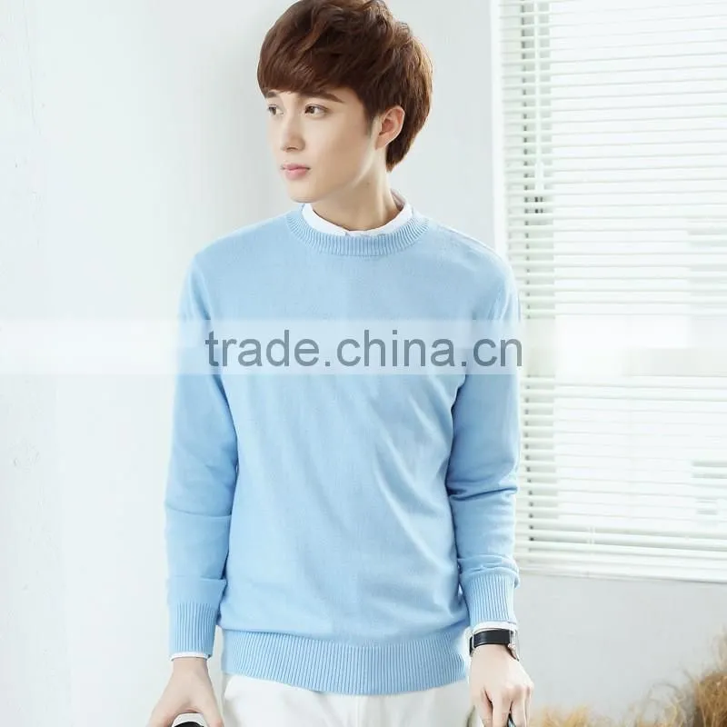 Men Sweater 2017 Custom Cotton Wool Knitted latest sweater designs for men
