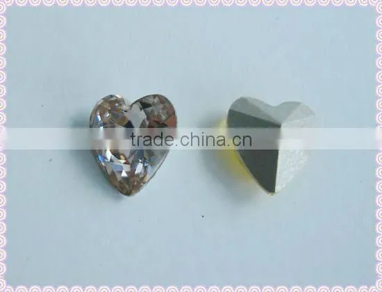 8mm heart shaped wedding veil beads
