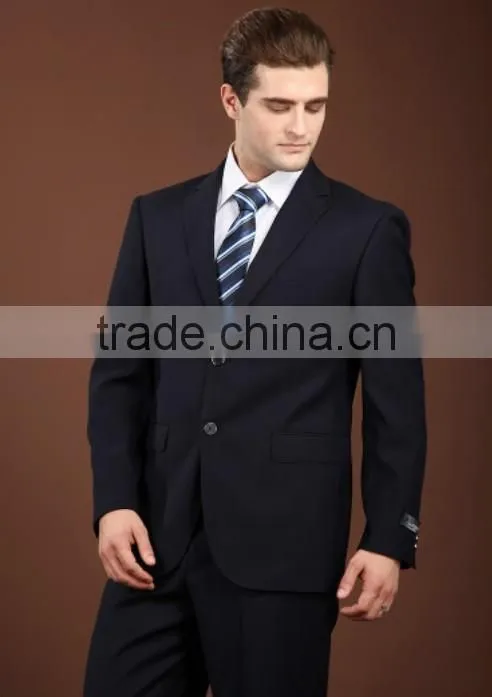 new designs men blue suit pant coat