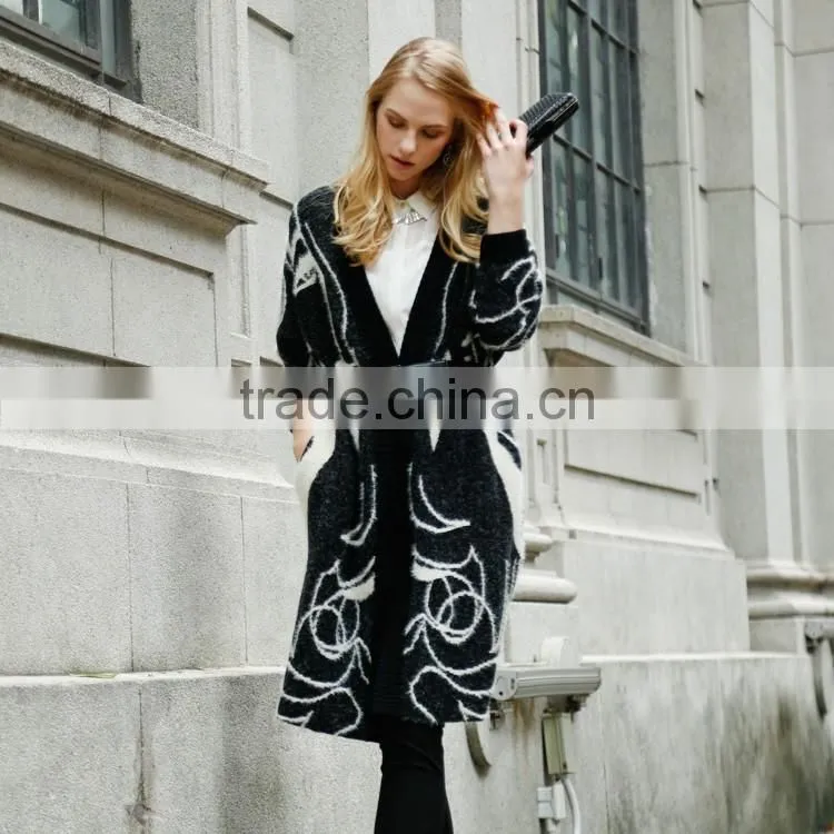 Custom winter best design high end top quality warm women winter coats long 2017
