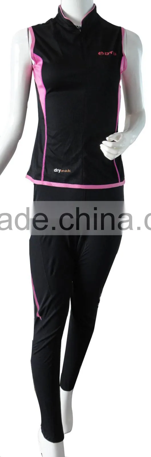 Sports wear yoga gym performance running tights long leggings and vest