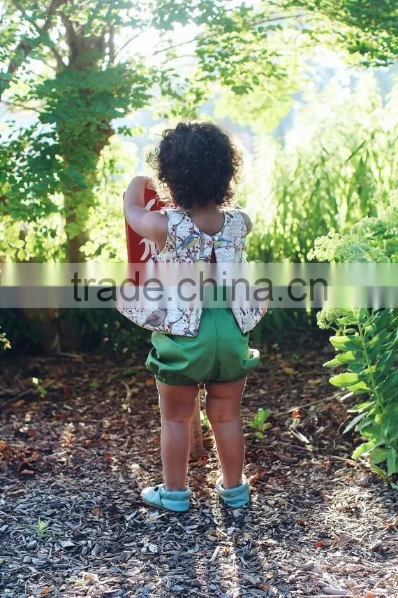 New born baby clothes wholesale little girl summer clothing bloomer set