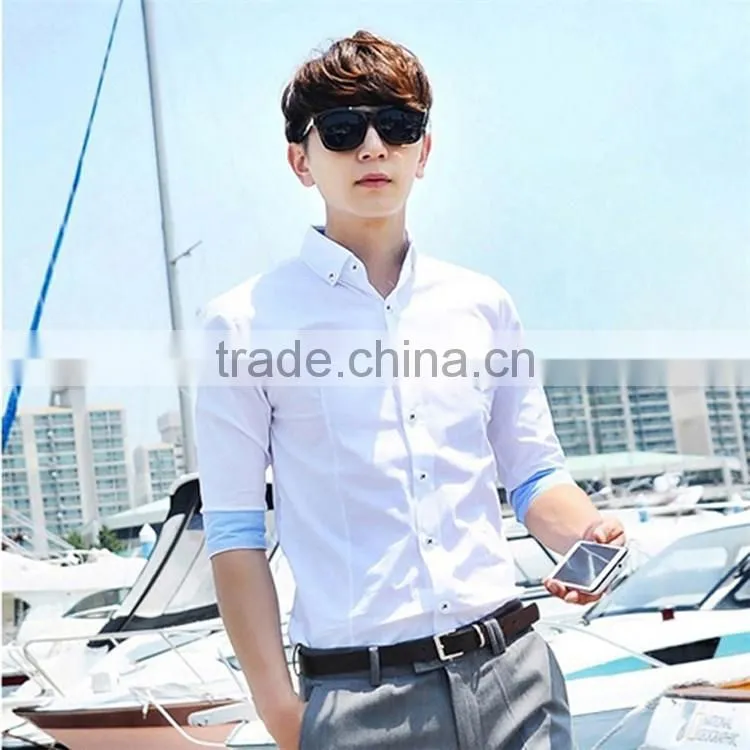 cotton men formal striped shirts